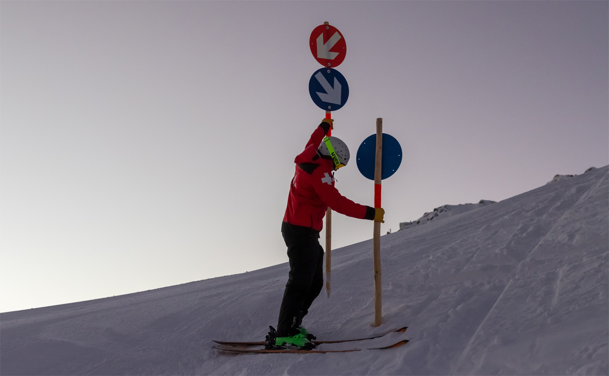Ski Patrol pistes prepareren